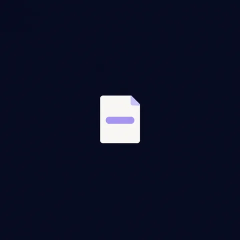 AI-generated illustration: a tiny card holding a single short line.